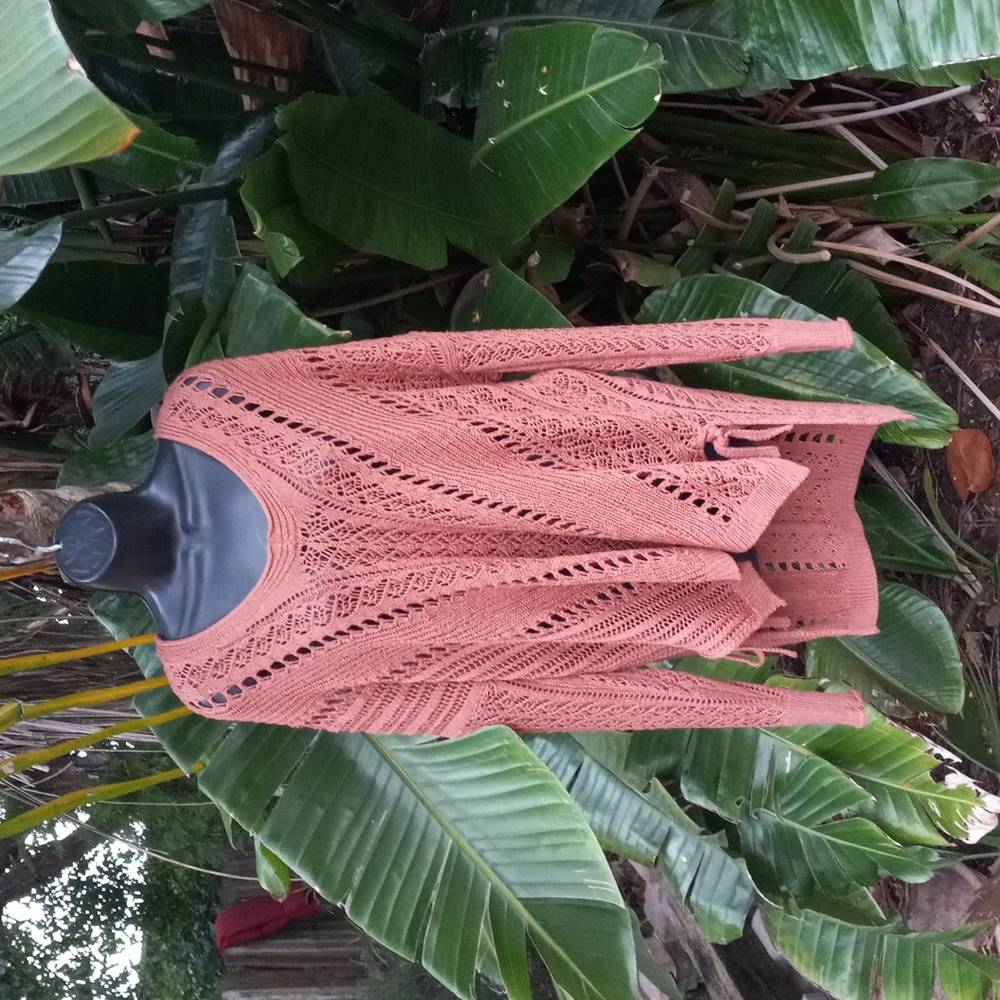 Crochet oversized sweater top